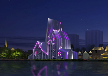 阿勒泰風(fēng)情街夜景照明設(shè)計