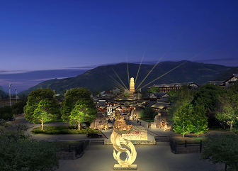 勉縣諸葛忠義街夜景照明設(shè)計